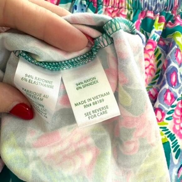 Lilly Pulitzer Lana Skort Romper - Off Shoulder, Size XS (NWOT) - Picture 9 of 10